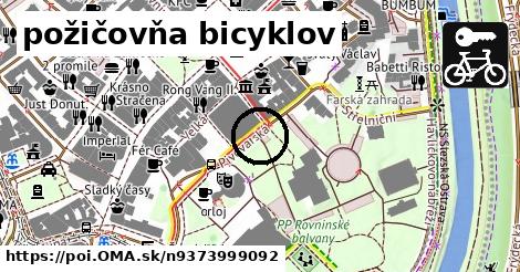 požičovňa bicyklov