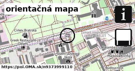 orientačná mapa