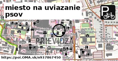 miesto na uviazanie psov