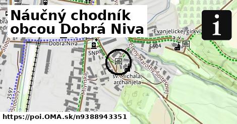 Náučný chodník obcou Dobrá Niva