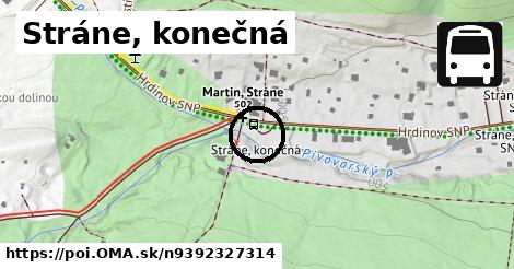 Stráne, konečná