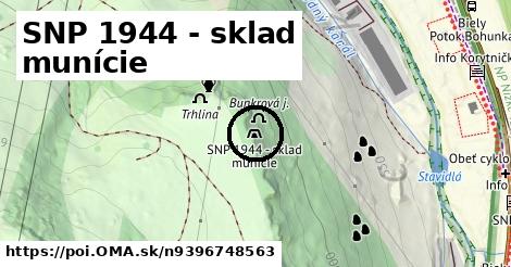 SNP 1944 - sklad munície