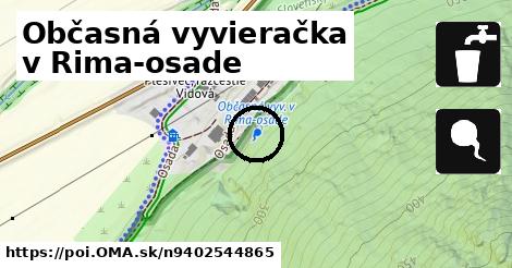 Občasná vyvieračka v Rima-osade