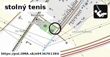 stolný tenis