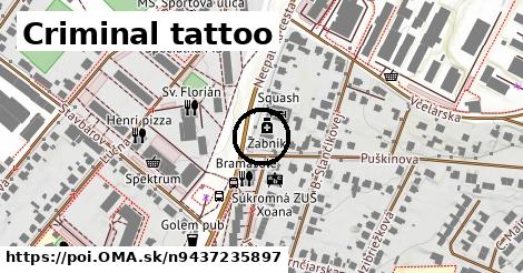 Criminal tattoo