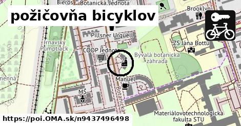 požičovňa bicyklov