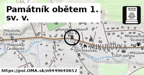 Památník obětem 1. sv. v.