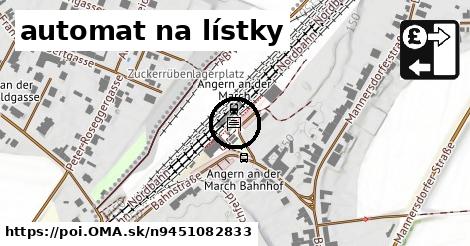 automat na lístky