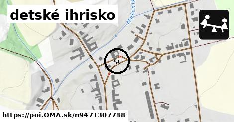 detské ihrisko