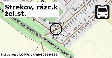 Strekov, rázc.k žel.st.