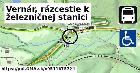 Vernár, rázcestie k železničnej stanici