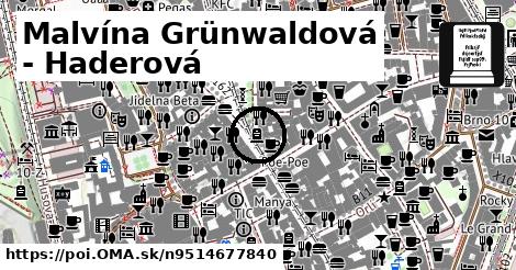 Malvína Grünwaldová - Haderová