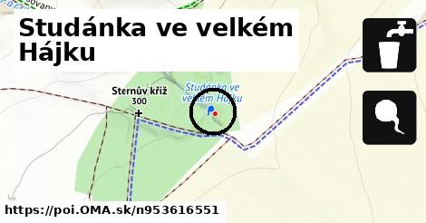 Studánka ve velkém Hájku