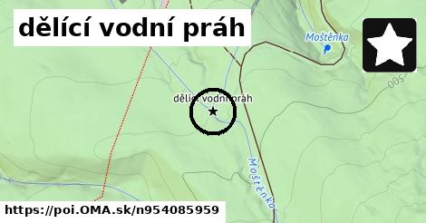 dělící vodní práh