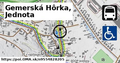 Gemerská Hôrka, Jednota