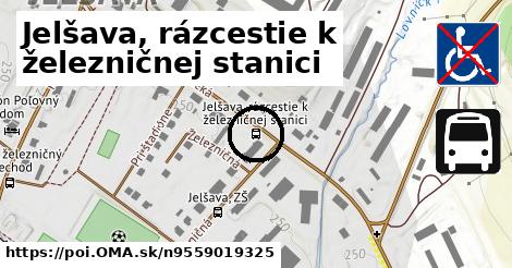 Jelšava, rázcestie k železničnej stanici