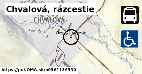 Chvalová, rázcestie