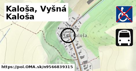 Kaloša, Vyšná Kaloša