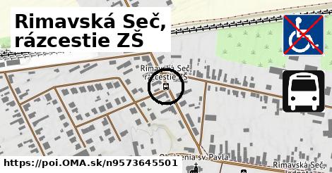 Rimavská Seč, rázcestie ZŠ