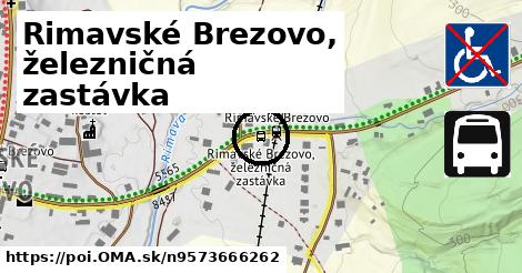 Rimavské Brezovo, železničná zastávka