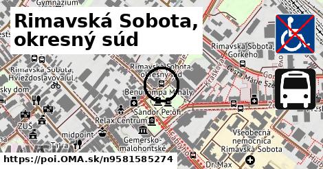 Rimavská Sobota, okresný súd