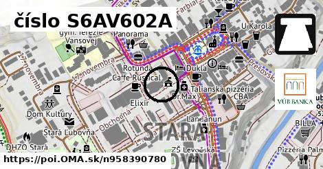 číslo S6AV602A