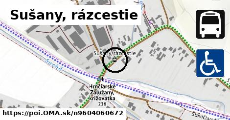 Sušany, rázcestie