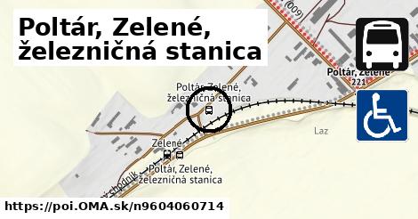 Poltár, Zelené, železničná stanica