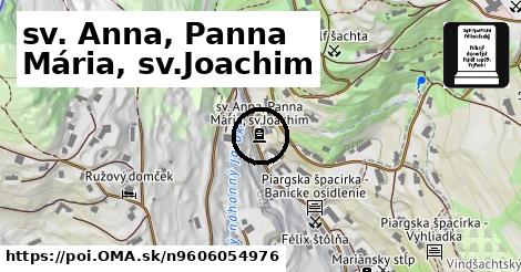 sv. Anna, Panna Mária, sv.Joachim