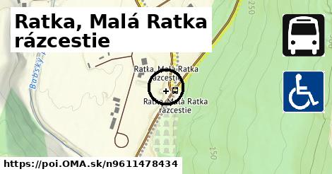 Ratka, Malá Ratka rázcestie