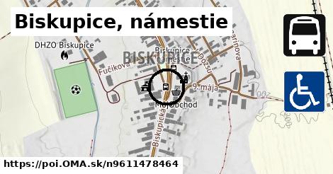 Biskupice, námestie