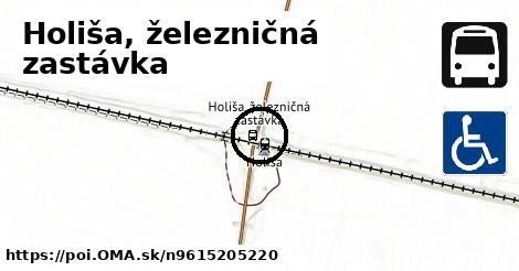 Holiša, železničná zastávka