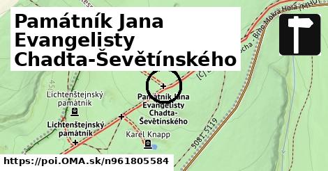 Památník Jana Evangelisty Chadta-Ševětínského