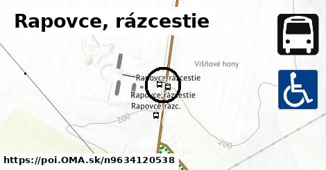 Rapovce, rázcestie