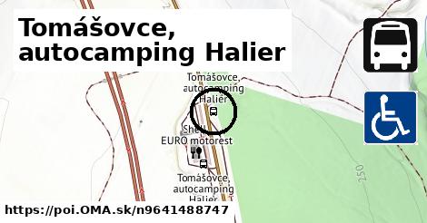 Tomášovce, autocamping Halier