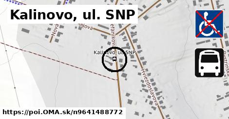 Kalinovo, ul. SNP