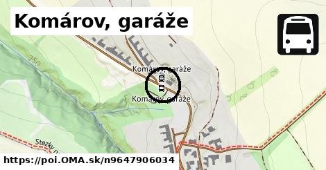 Komárov, garáže