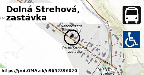 Dolná Strehová, zastávka