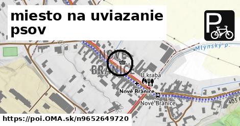 miesto na uviazanie psov