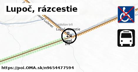 Lupoč, rázcestie