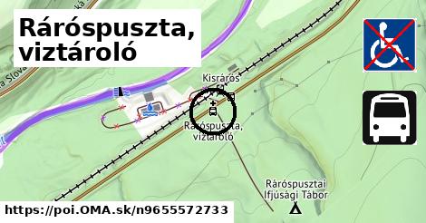 Ráróspuszta, viztároló