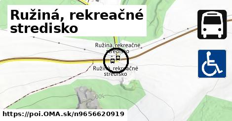 Ružiná, rekreačné stredisko