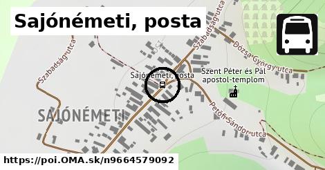 Sajónémeti, posta