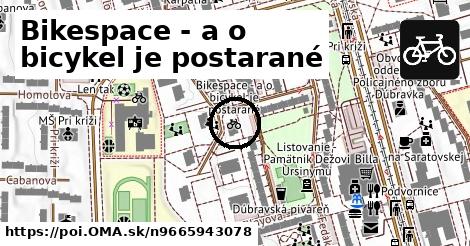 Bikespace - a o bicykel je postarané