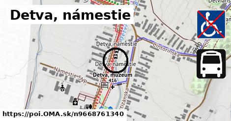 Detva, námestie