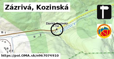 Zázrivá, Kozinská