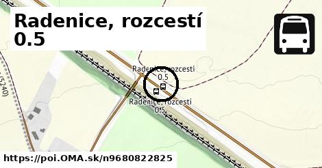 Radenice, rozcestí 0.5