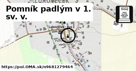 Pomník padlým v 1. sv. v.