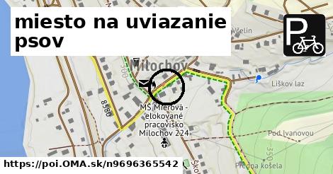 miesto na uviazanie psov