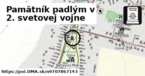 Pamätník padlým v 2. svetovej vojne